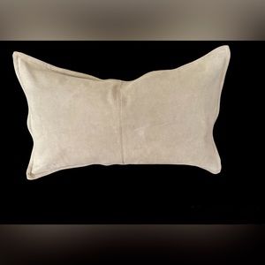 Pottery Barn suede/ Linen rectangular pillow cover